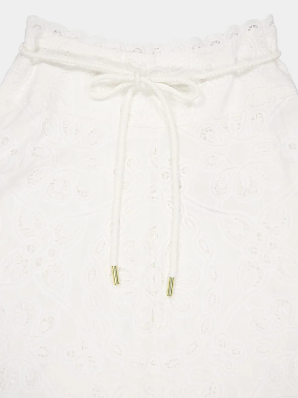 Ivory Ottie Flared Skirt