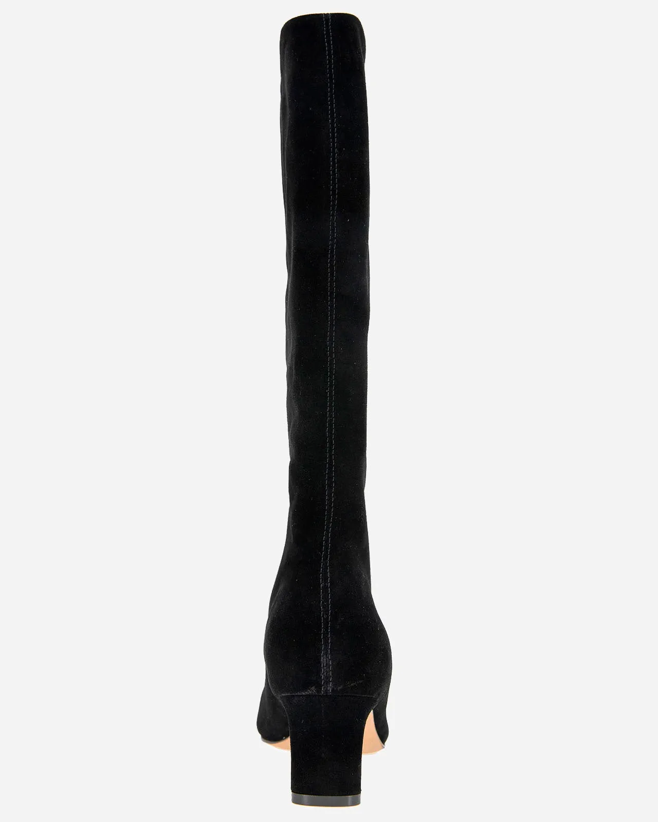 Janice Black Suede Tall Boot