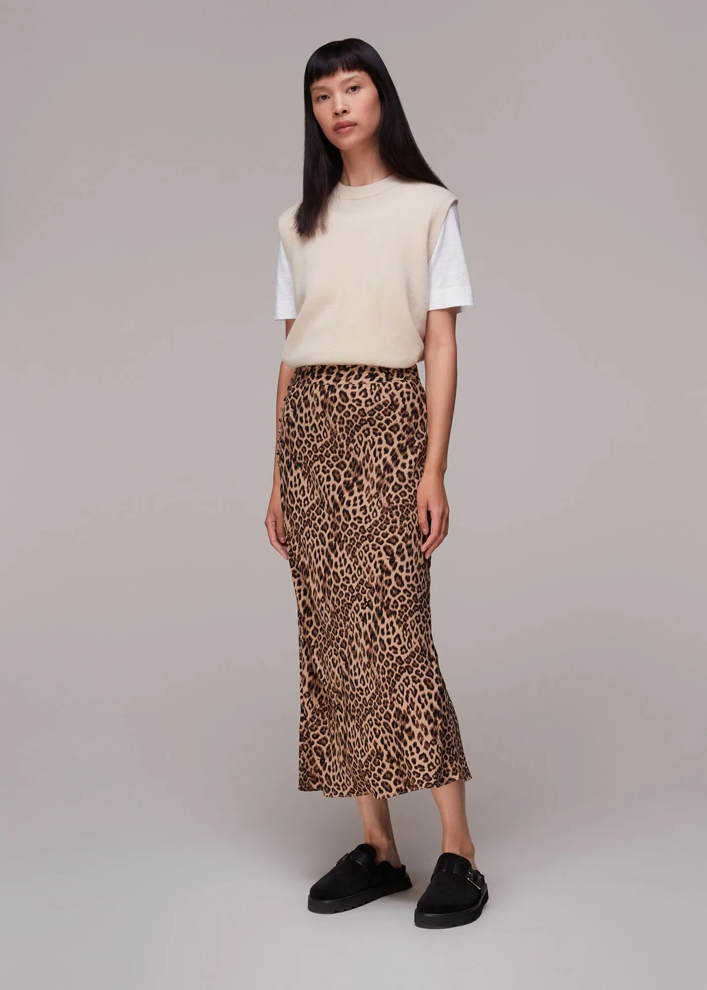 Jungle Cheetah Button Skirt