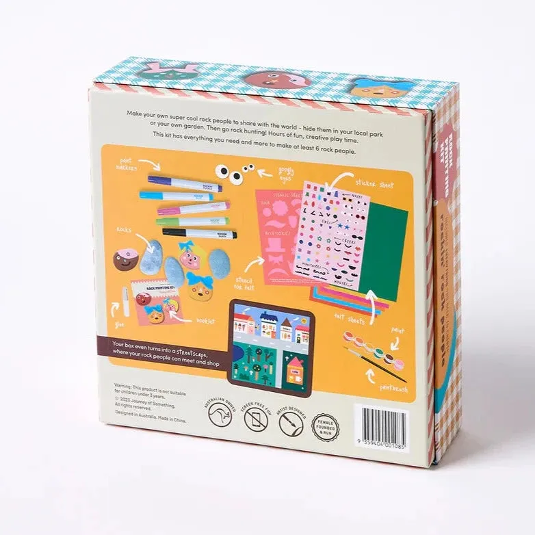 Kids Rock Painting Kit - Cool Faces