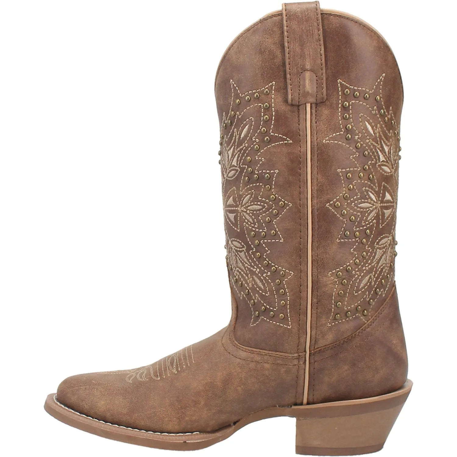 Laredo Womens Journee Brown Leather Cowboy Boots