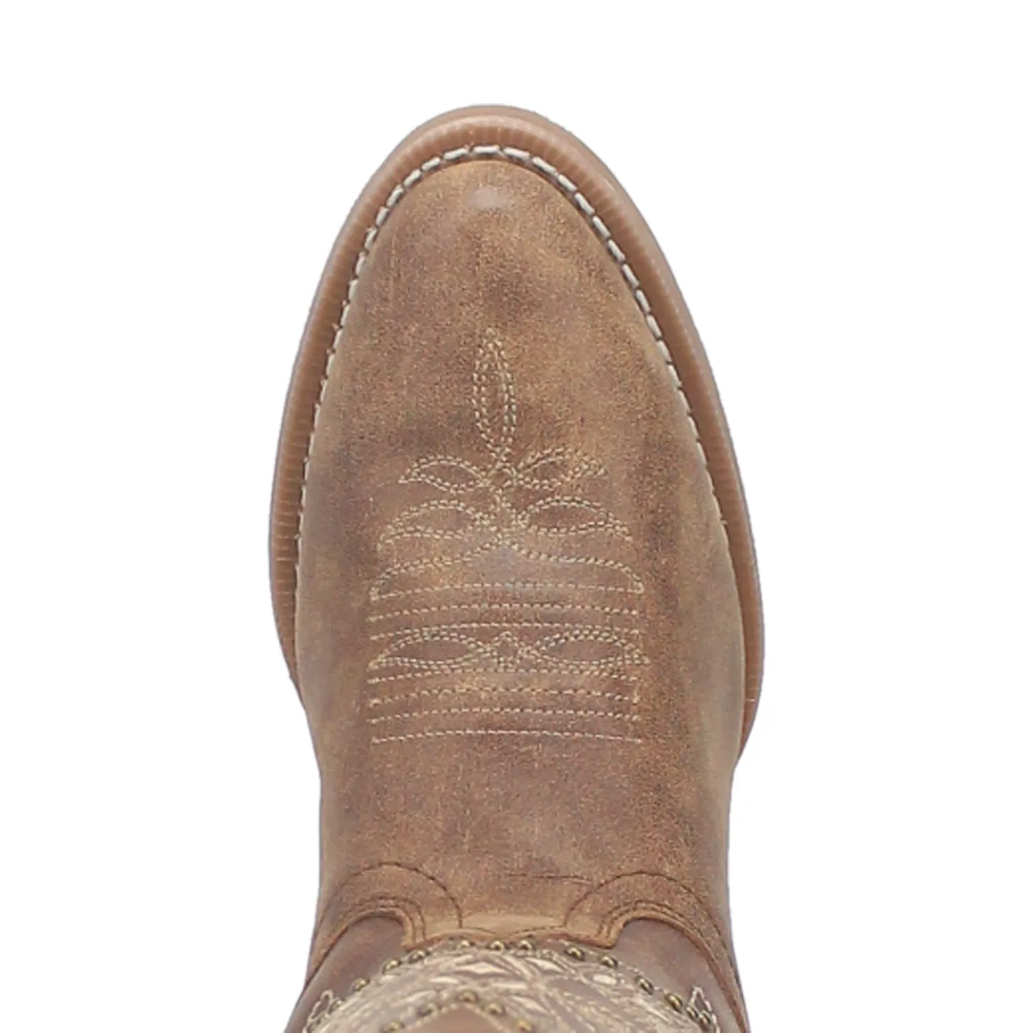 Laredo Womens Journee Brown Leather Cowboy Boots