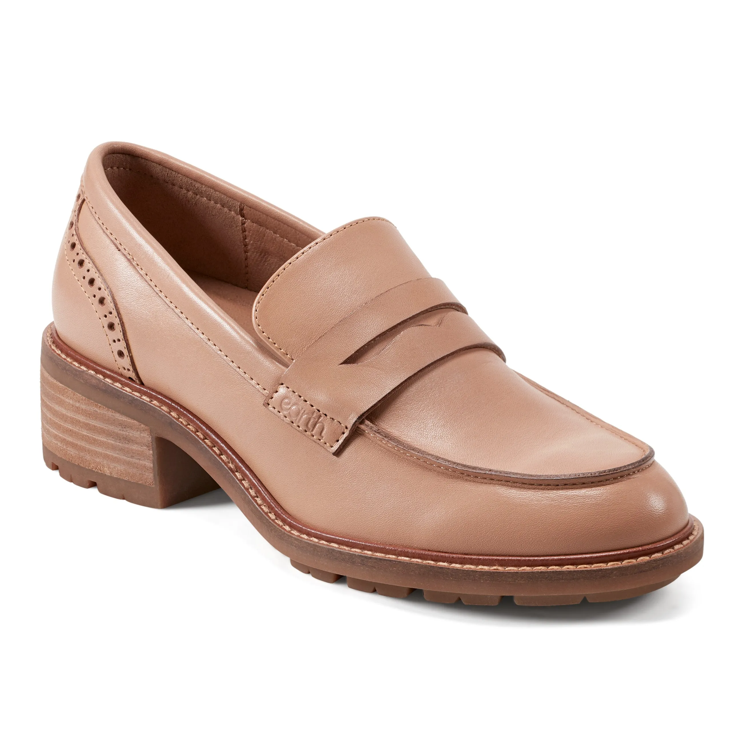 Lindy Almond Toe Casual Slip-on Penny Loafers