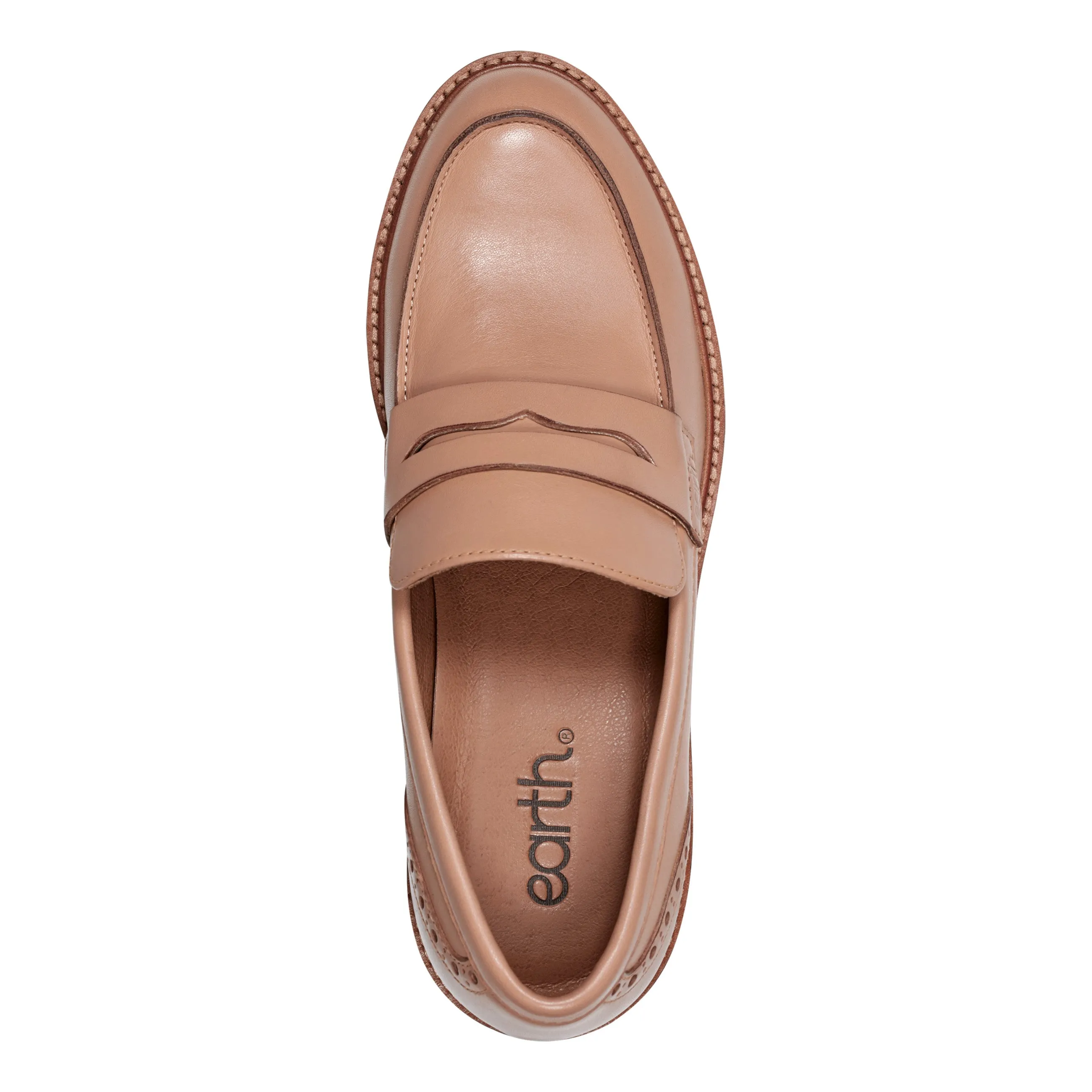 Lindy Almond Toe Casual Slip-on Penny Loafers