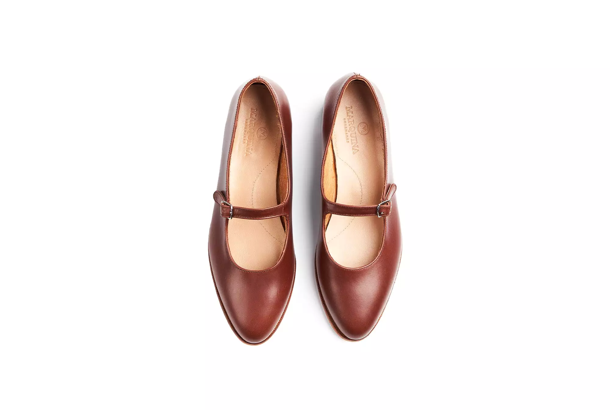 Mary Jane Flats - Chestnut Brown