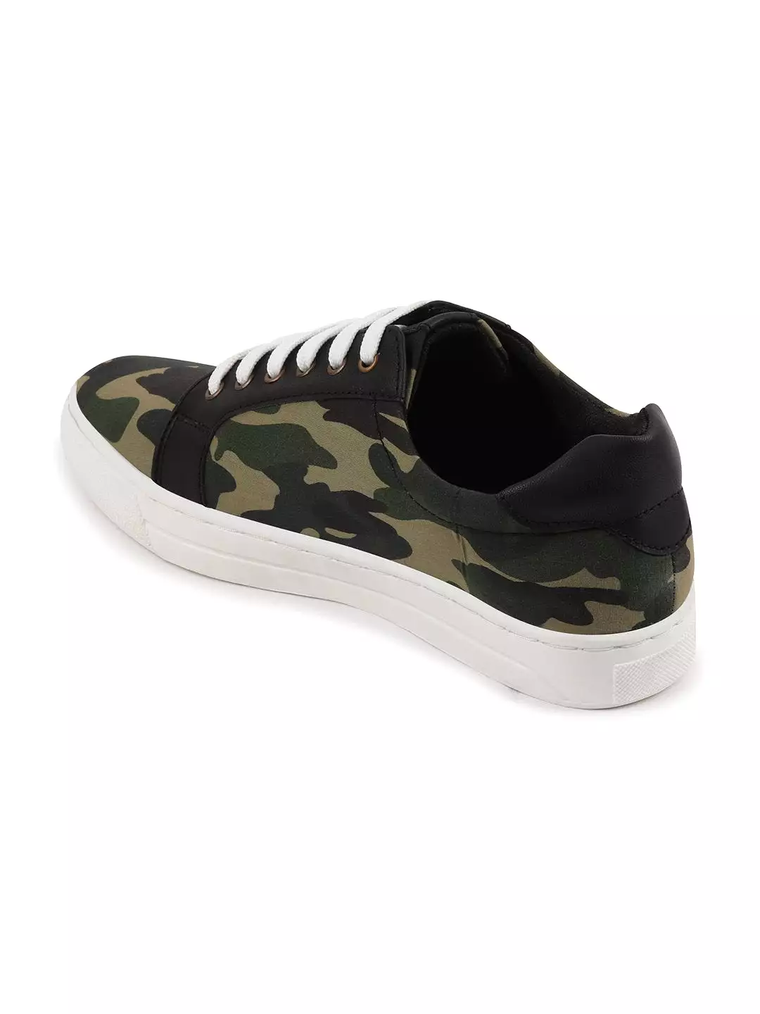 Men Army Trending Lace Up Camouflage Sneakers