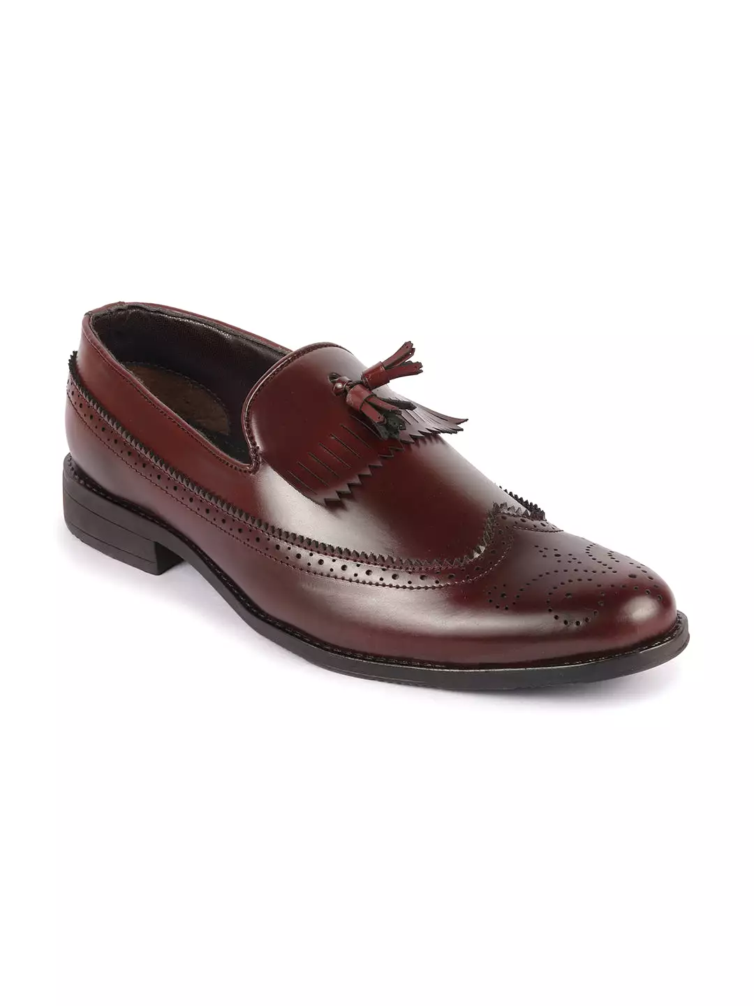 Men Brown Casual Stylish Design Tassel Loafer Shoes