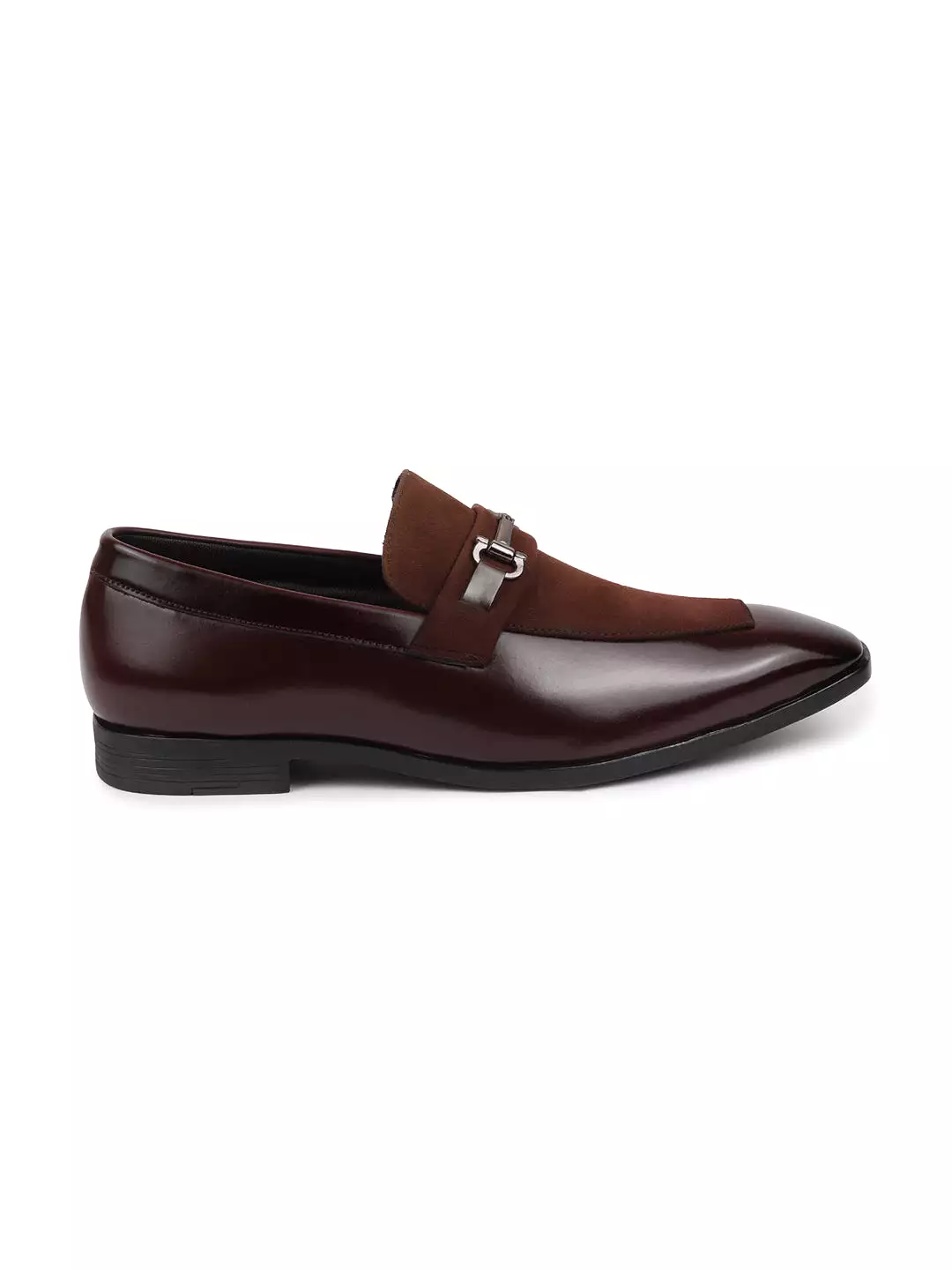 Men Brown Party Slip On Loafers