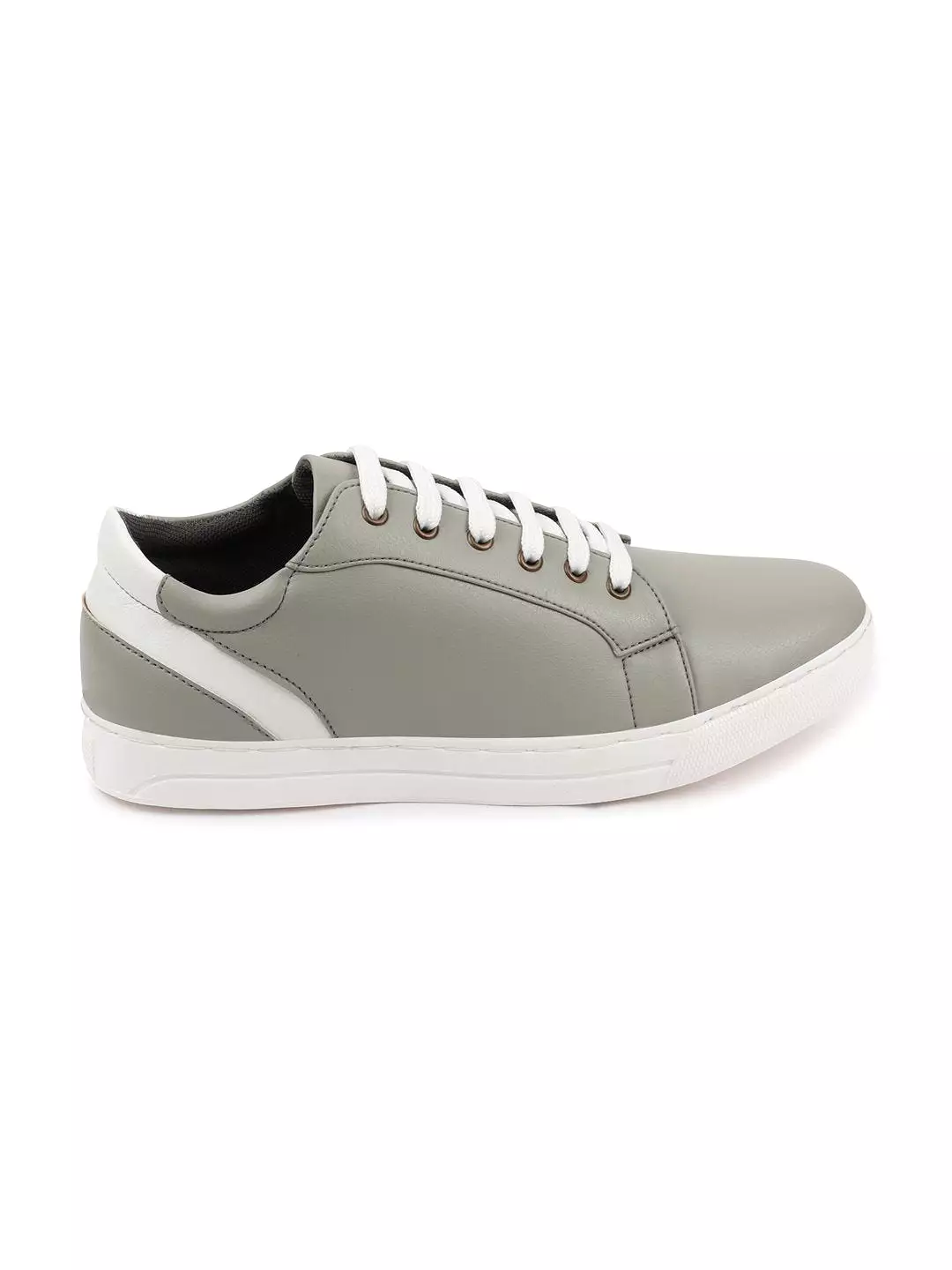 Men Grey Stylish Lace Up Sneakers