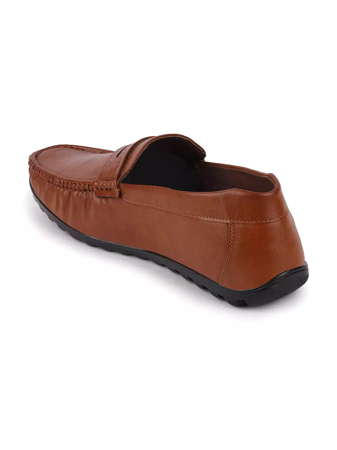 Men Tan Casual Slip-On Loafers