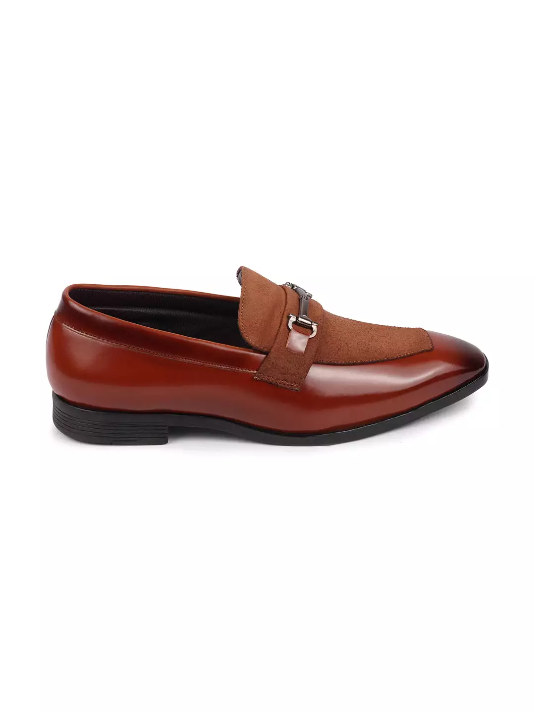 Men Tan Party Slip On Loafers