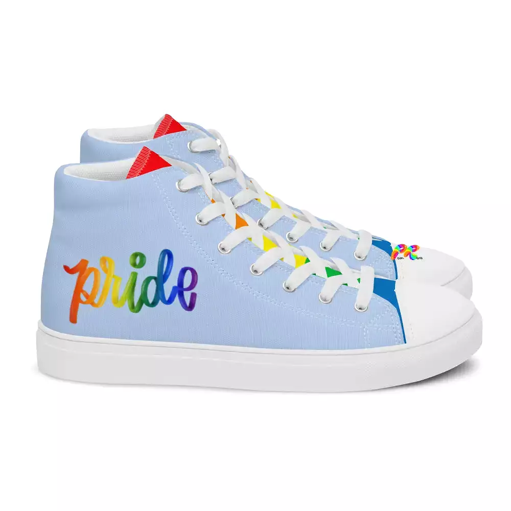 Men's Blue Pride High Top Sneakers