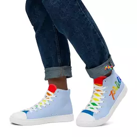 Men's Blue Pride High Top Sneakers