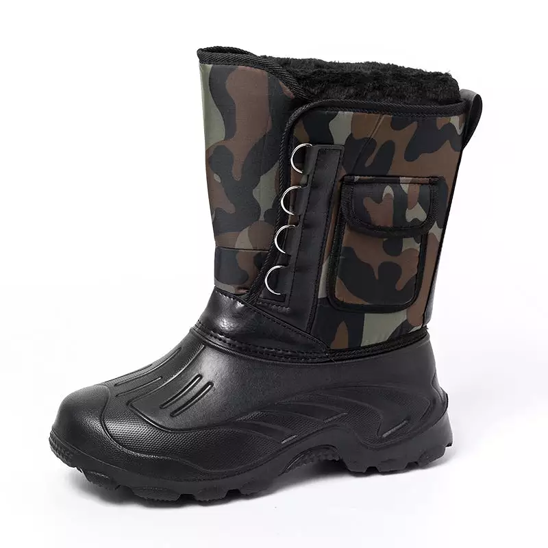 Men's Camouflage Warm Snow Boots