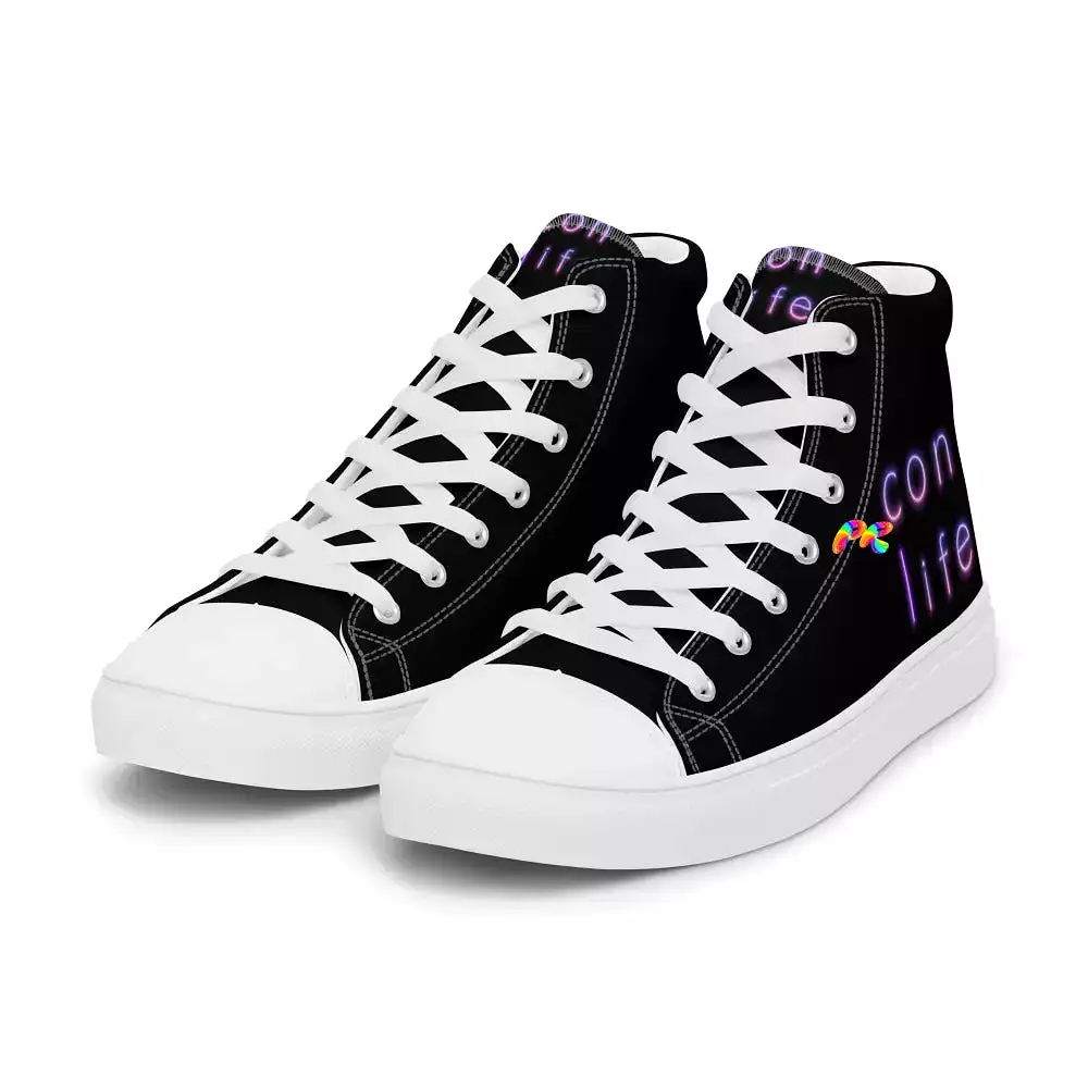 Men’s High Top Canvas Shoes Con Life