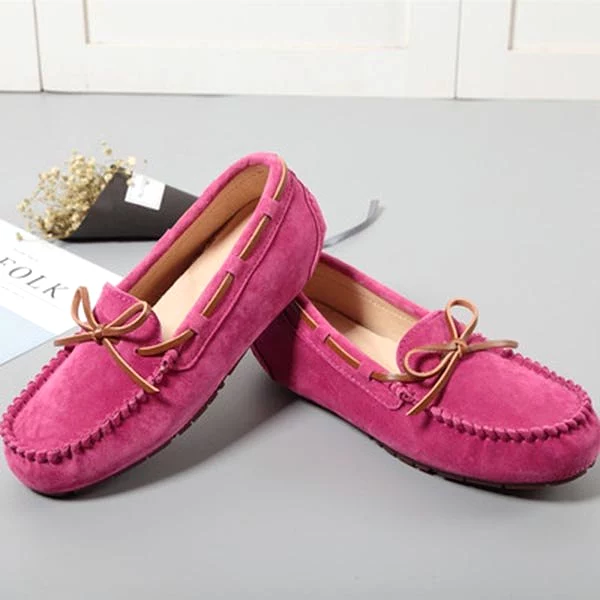 MIYAGINA Women Flat Leather Casual Loafers Moccasins Driving Shoes