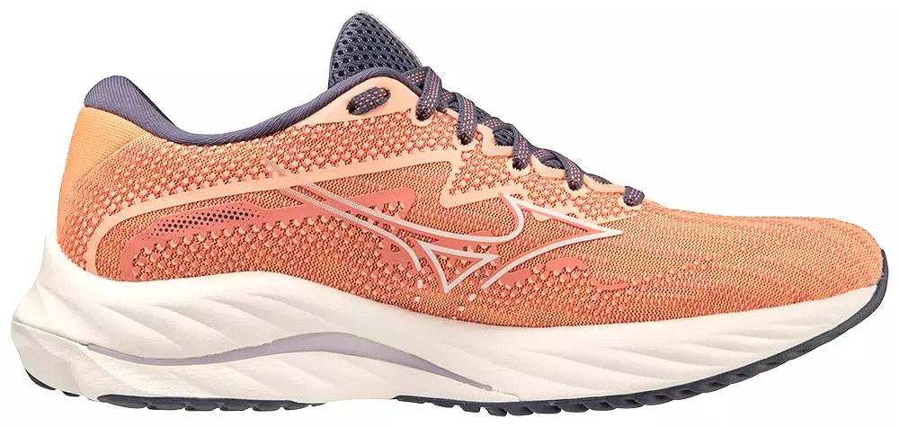 Mizuno Women's Wave Rider 27 - Coral Reef/Snow White