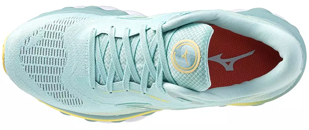 Mizuno Women's Wave Sky 7 - Eggshell Blue/White