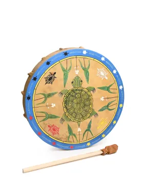 Mother Earth Turtle Buffalo Hide Drum