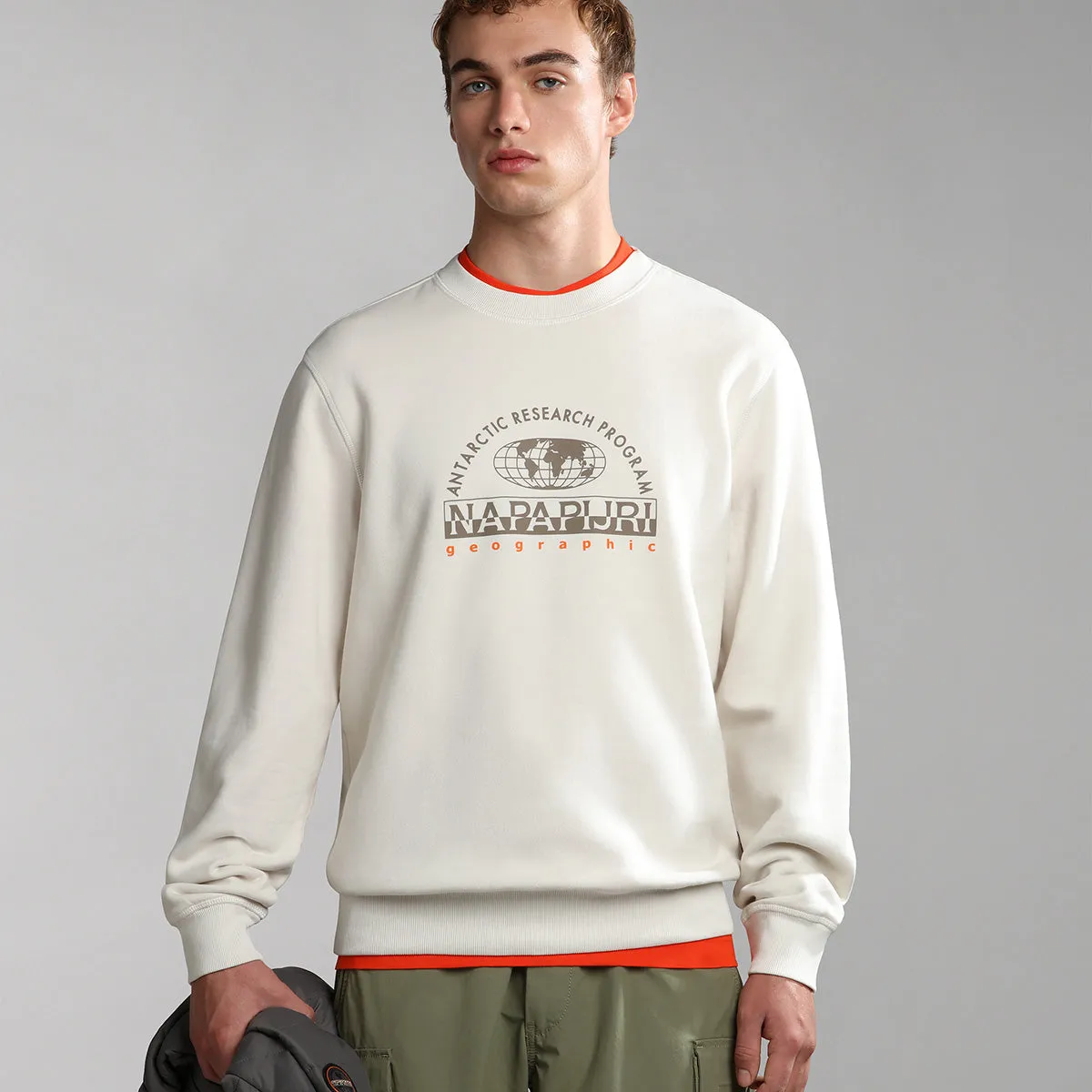 Napapijri - B-Macas Sweatshirt in White Whisper