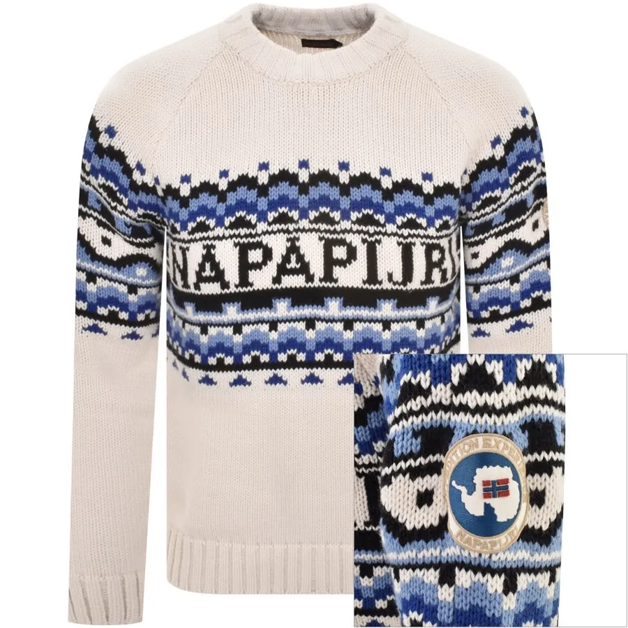 Napapijri D Horlick Knit Jumper White