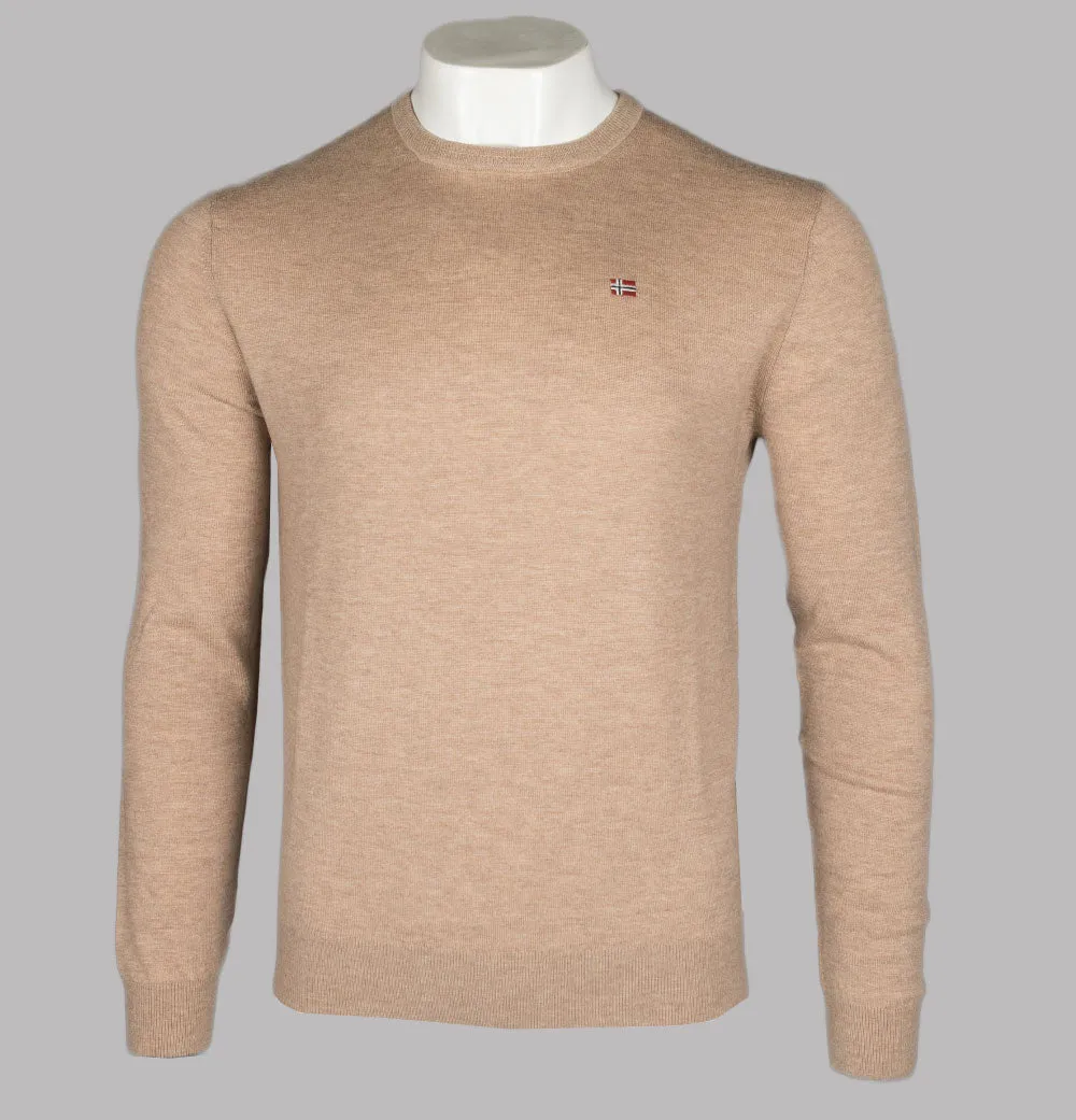 Napapijri Damavand Merino Wool Sweat Beige