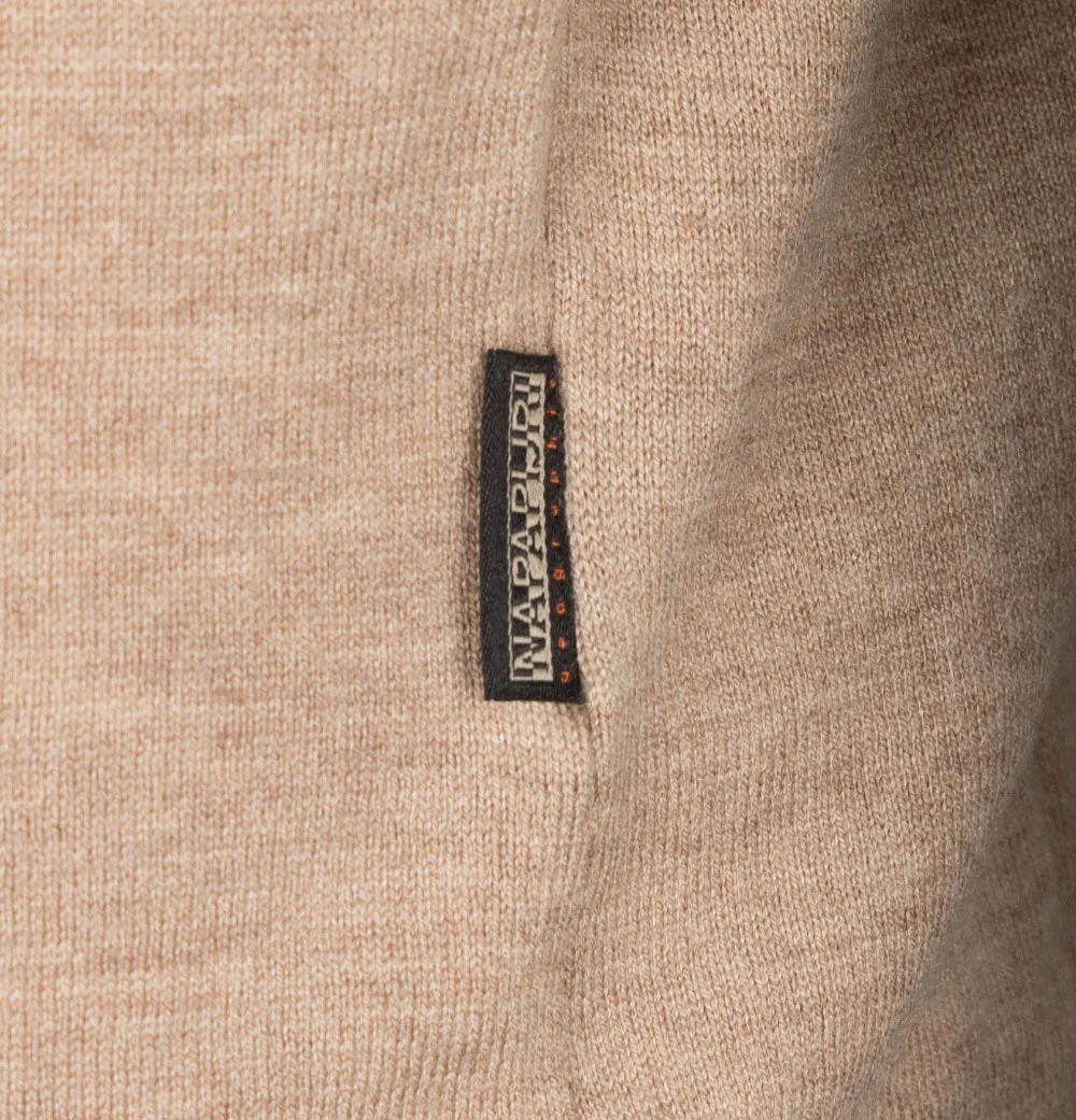 Napapijri Damavand Merino Wool Sweat Beige