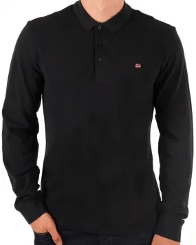 Napapijri Ealis LS Polo Shirt Black