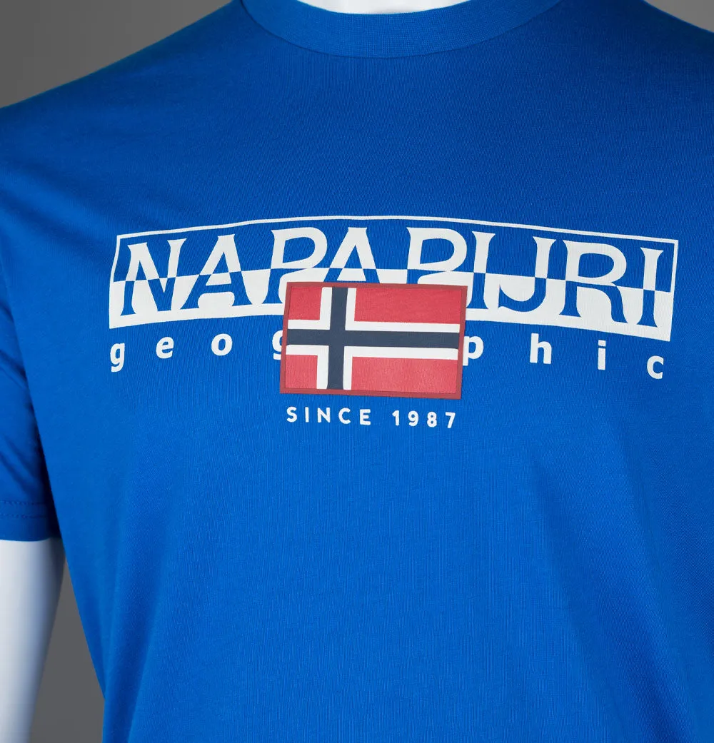 Napapijri S-Aylmer T-Shirt Blue Lapis