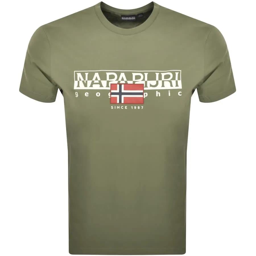 Napapijri S Aylmer T Shirt Green