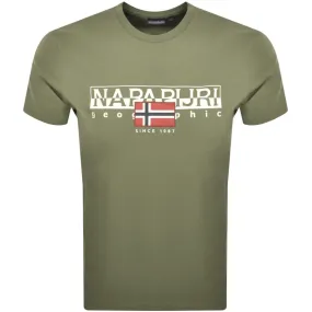 Napapijri S Aylmer T Shirt Green