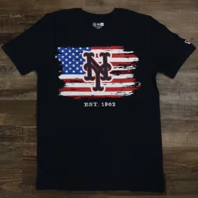 New York Mets 2022 4th of July Stars and Stripes T-Shirt | New Era Navy