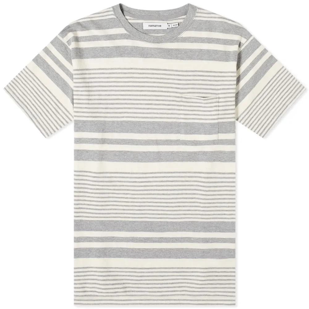 Nonnative Striped Dweller T-ShirtHeather Grey