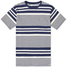 Nonnative Striped Dweller T-ShirtNavy