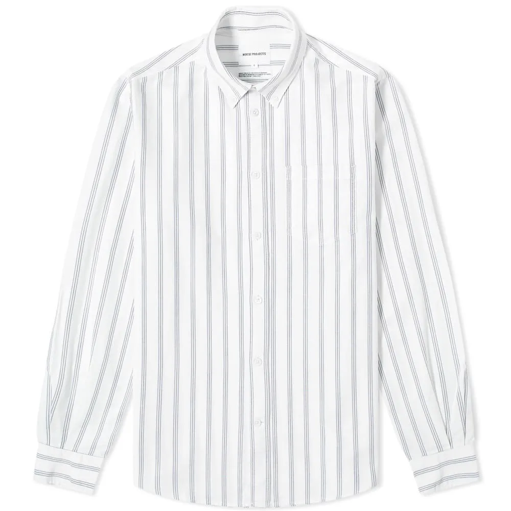 Norse Projects Anton Oxford ShirtBlue Mix Stripe