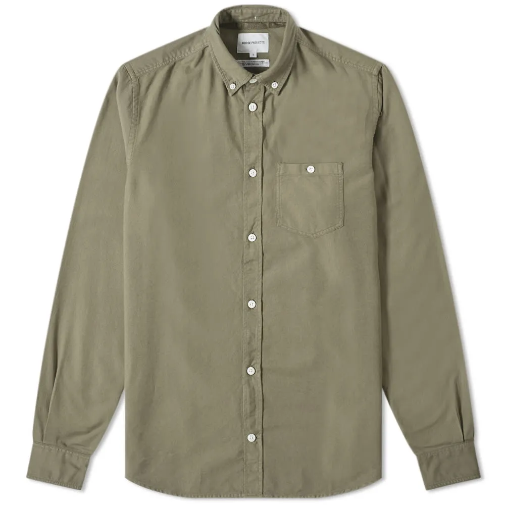 Norse Projects Anton Oxford ShirtIvy Green