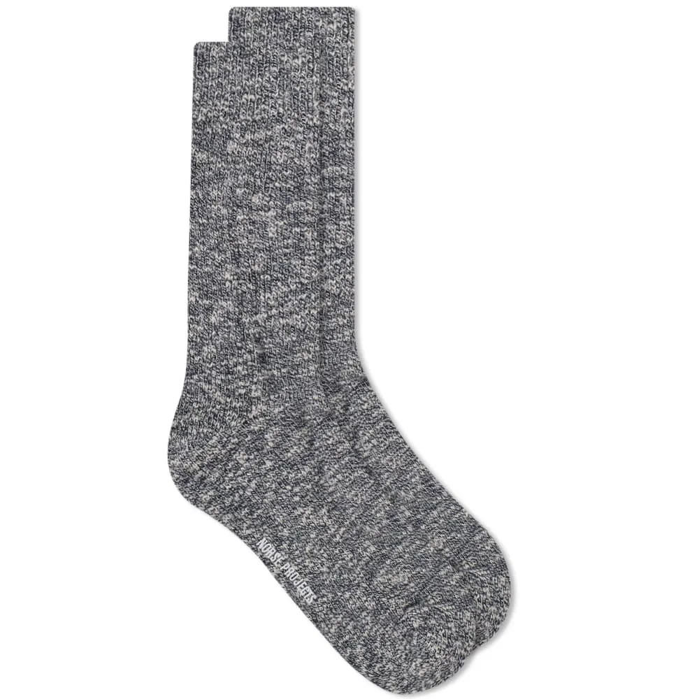 Norse Projects Ebbe Melange SockDark Navy