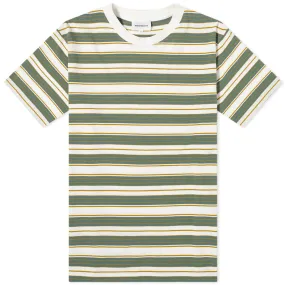 Norse Projects Johannes Stripe T-ShirtMoss Green