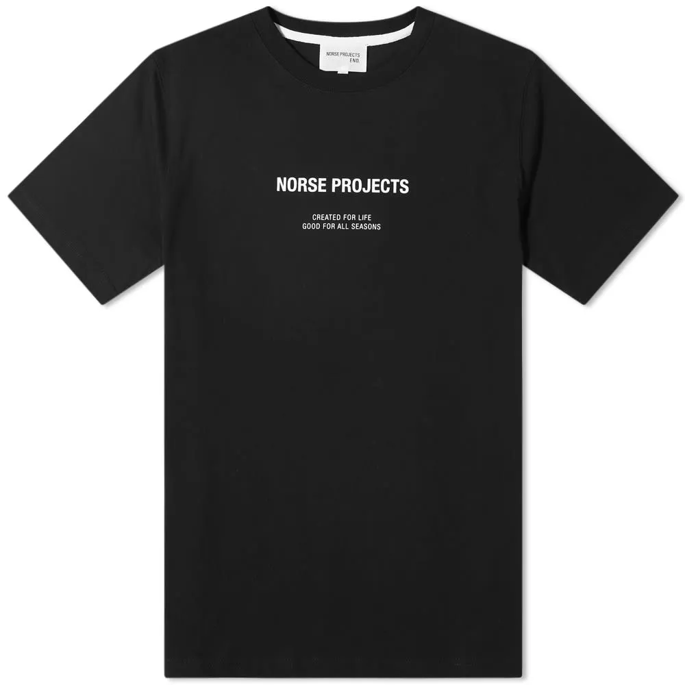 Norse Projects Niels Norse Logo T-Shirt - END. ExclusiveBlack