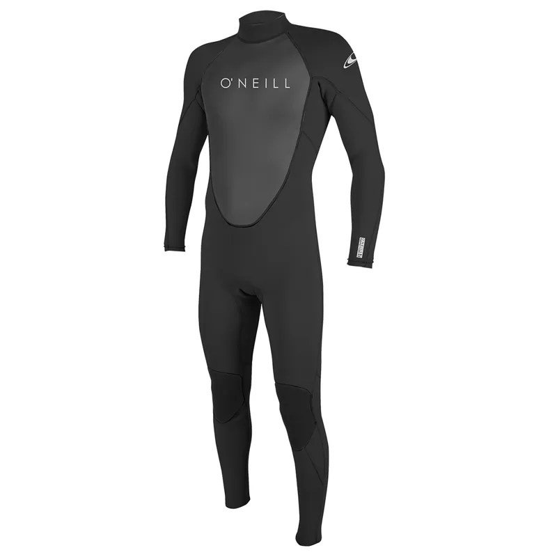 O Neill Reactor Mens 3-2mm Back Zip Wetsuit in Black