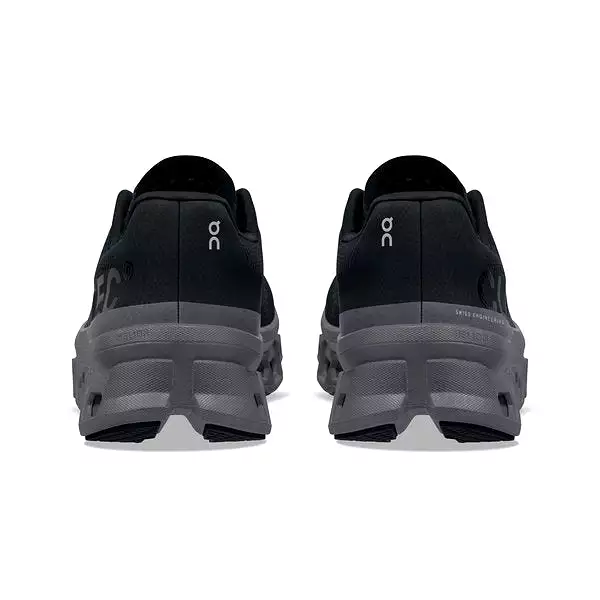 On Women's Cloudmonster Running Shoes - Black/Magnet