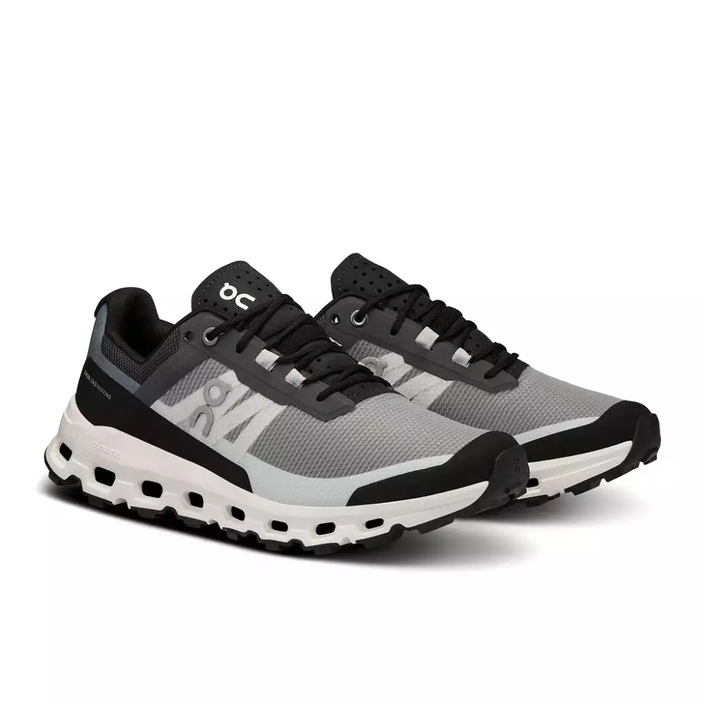 On Women's Cloudvista Trail Running Shoes - Black/White