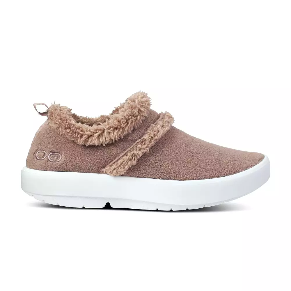 Oofos Women's OOcoozie Low Shoe - Chocolate Sherpa