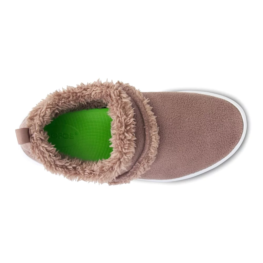 Oofos Women's OOcoozie Low Shoe - Chocolate Sherpa