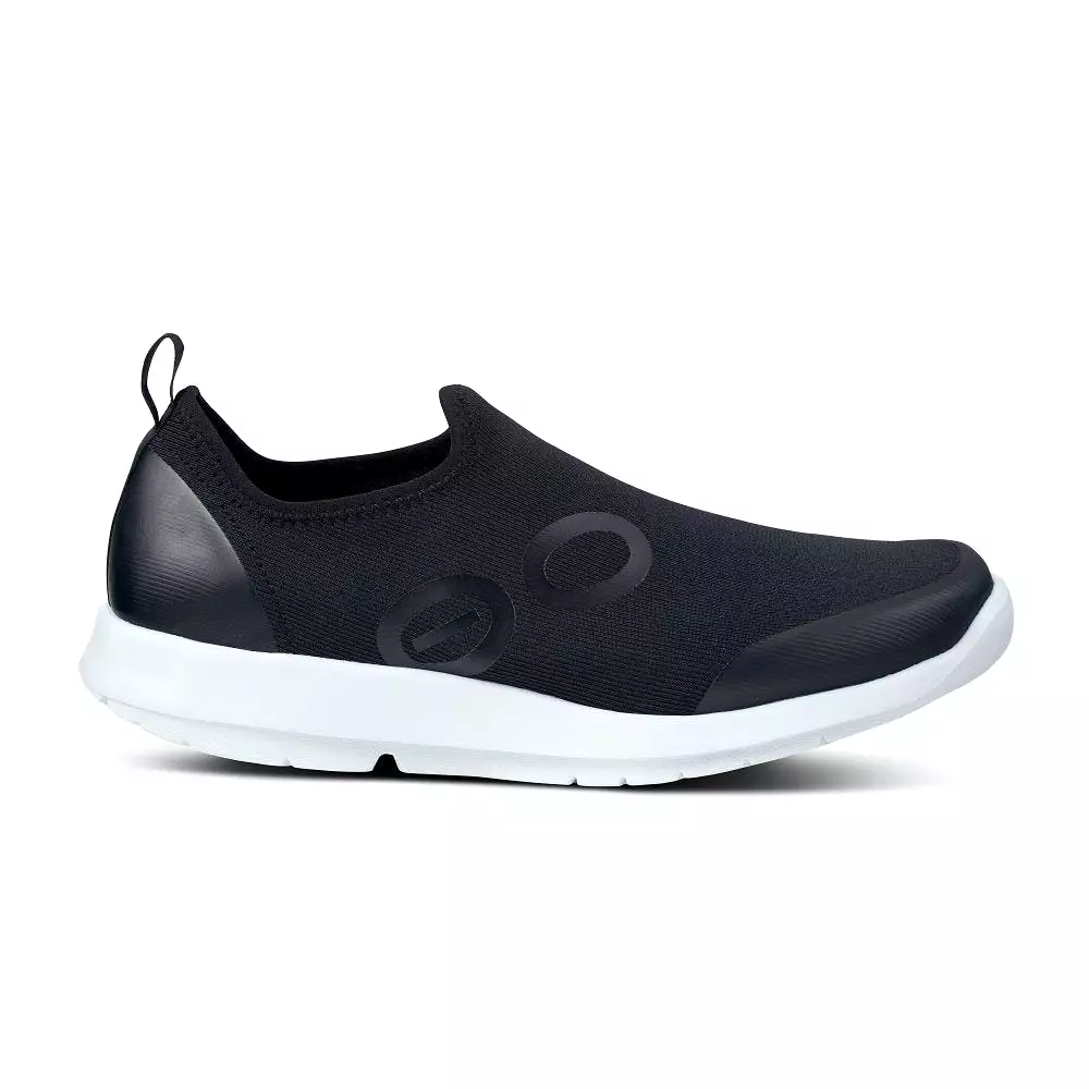 Oofos Women's OOmg Sport Low Shoe - White & Black