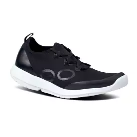 Oofos Women's OOmg Sport LS Low Shoe - White & Black