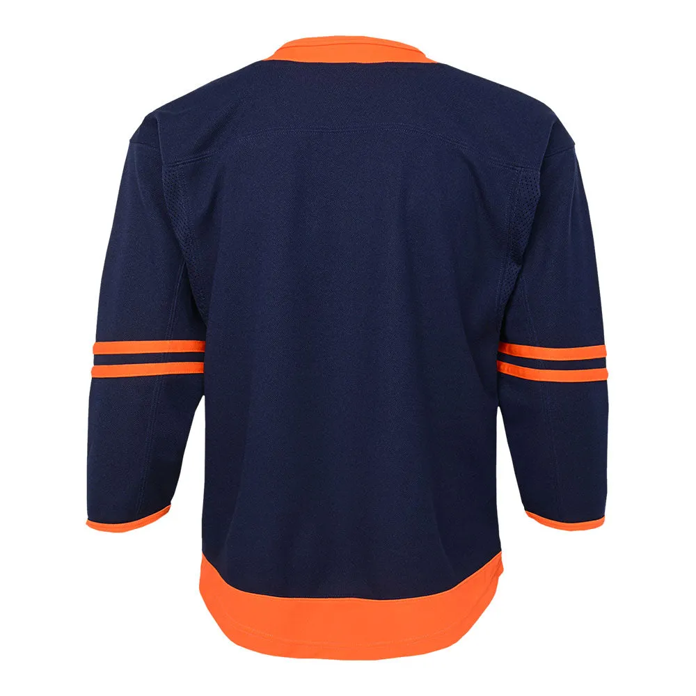 OUTERSTUFF EDMONTON OILERS YOUTH NAVY THIRD JERSEY