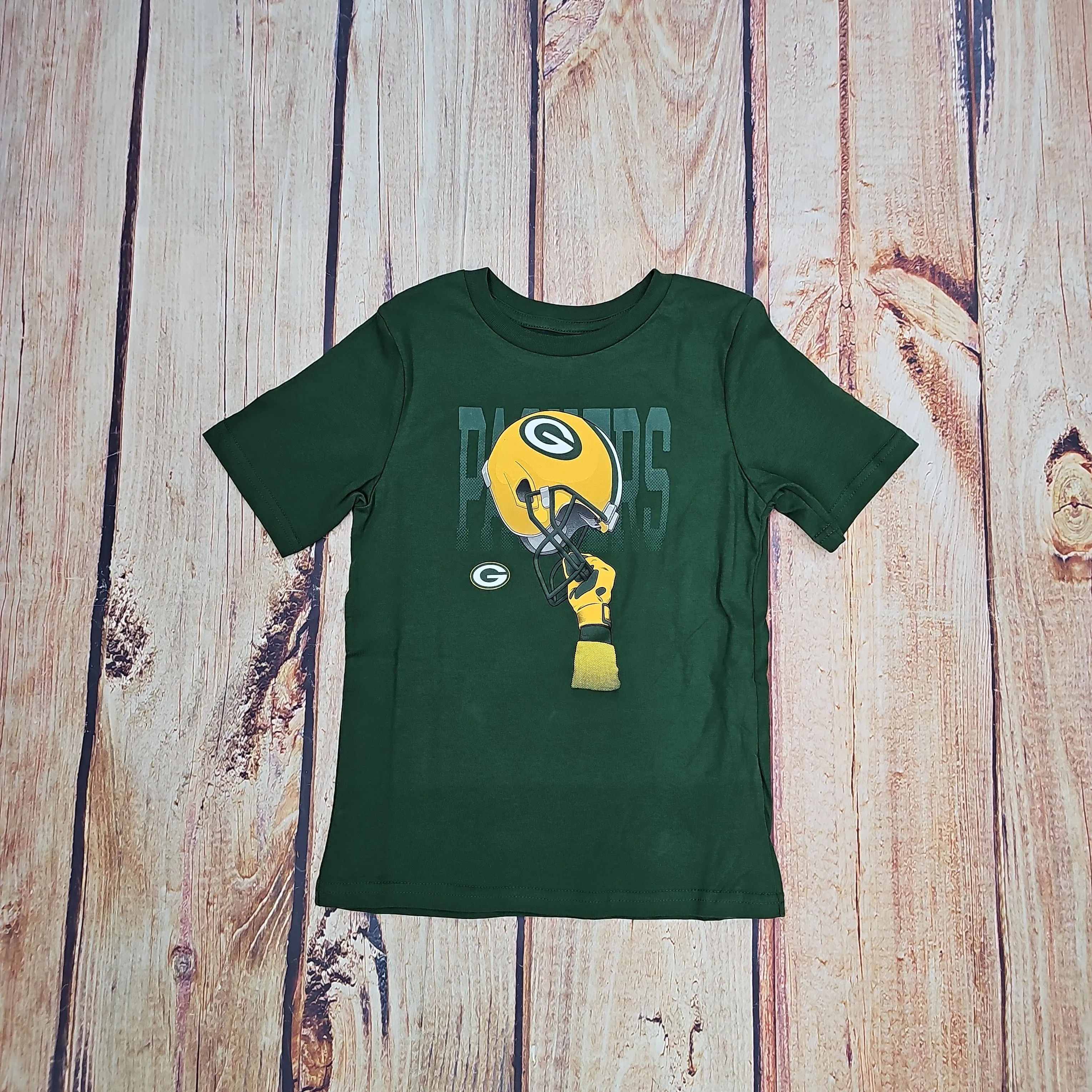 OUTERSTUFF GREEN BAY PACKERS HELMETS HIGH SS CTN TEE