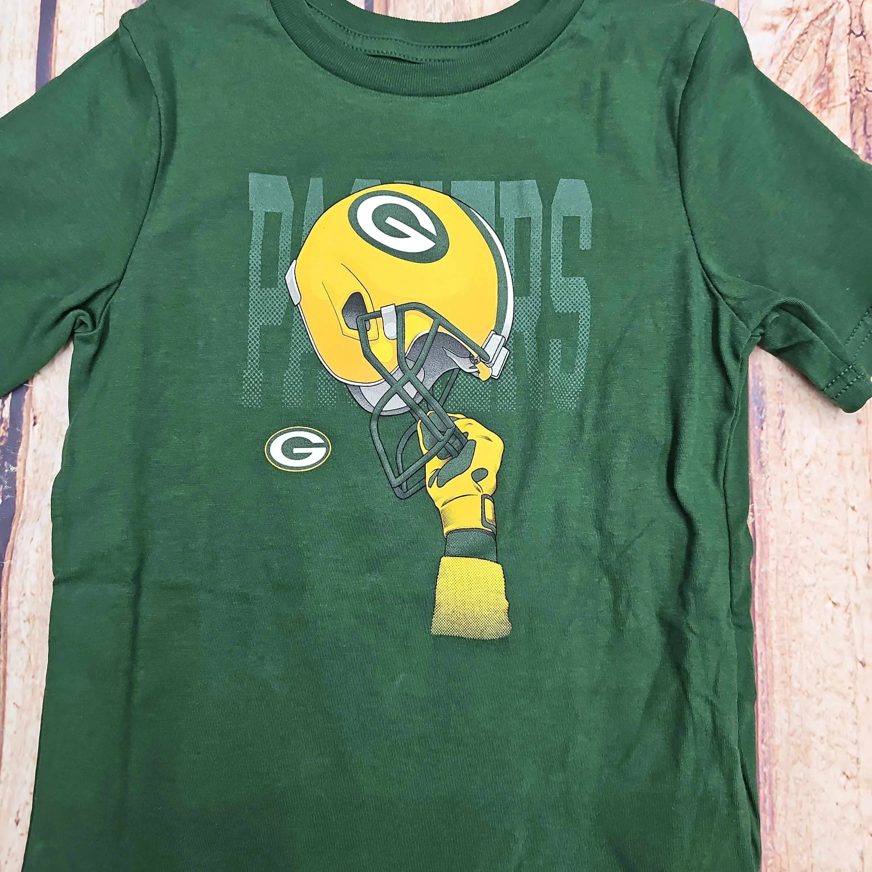 OUTERSTUFF GREEN BAY PACKERS HELMETS HIGH SS CTN TEE