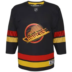 OUTERSTUFF YOUTH VANCOUVER CANUCKS PREMIER BLACK THIRD JERSEY